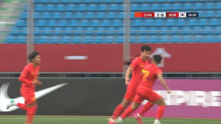 U22國足1-0韓國全場數(shù)據(jù)：控球率49%落后韓國，10射7正領(lǐng)先對手