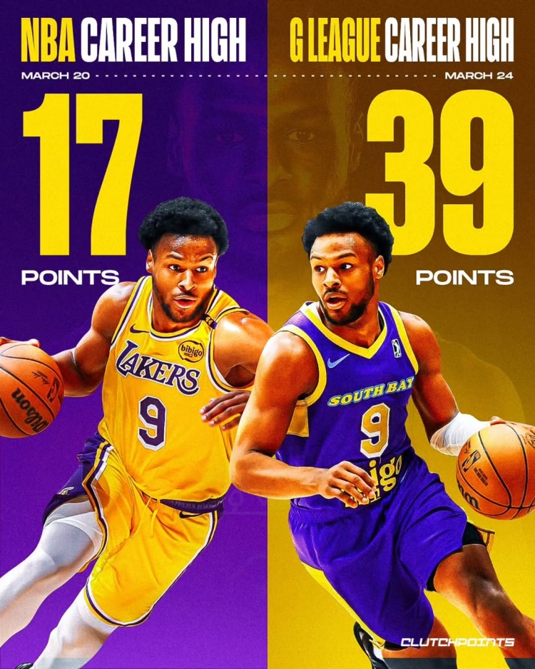 在進(jìn)步！布朗尼一周內(nèi)先后創(chuàng)下個(gè)人NBA和G聯(lián)盟單場得分新紀(jì)錄